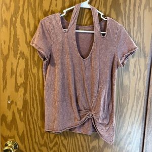 SOLD|| True Craft asymmetrical cut out tops